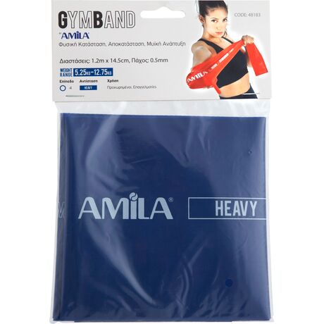 Λάστιχο Αντίστασης AMILA GymBand 1.2m Heavy 48183