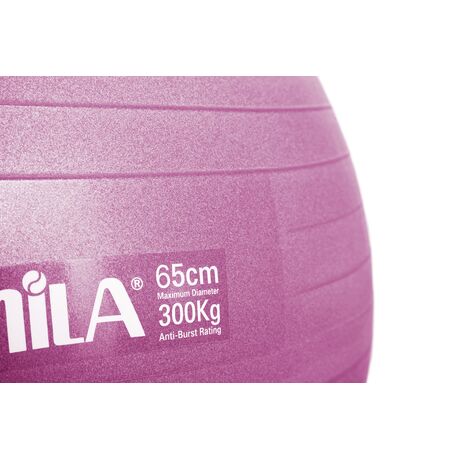 Μπάλα Γυμναστικής AMILA GYMBALL 65cm Ροζ Bulk 48439