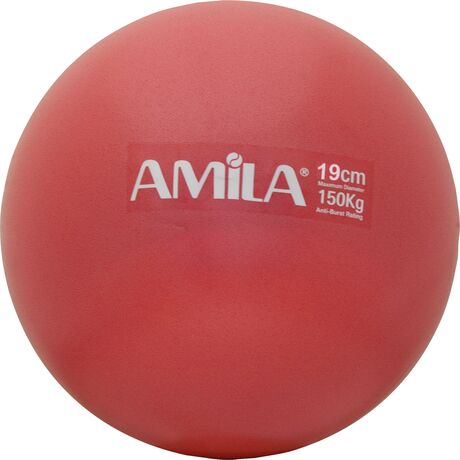 Μπάλα Γυμναστικής AMILA Pilates Ball 19cm Κόκκινη Bulk 48433