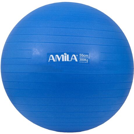 Μπάλα Γυμναστικής AMILA GYMBALL 55cm Μπλε Bulk 48437