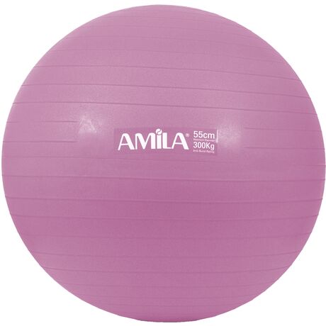 Μπάλα Γυμναστικής AMILA GYMBALL 55cm Ροζ Bulk 48438