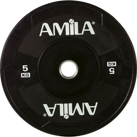 Δίσκος AMILA Black W Bumper 50mm 5Kg 90306