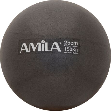 Μπάλα Γυμναστικής AMILA Pilates Ball 25cm Μαύρη Bulk 95819