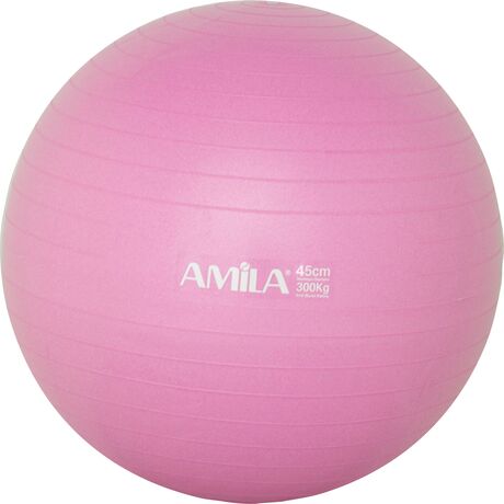 Μπάλα Γυμναστικής AMILA GYMBALL 45cm Ροζ Bulk 48086