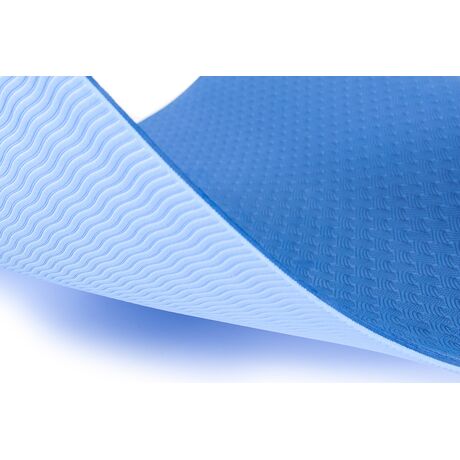 Στρώμα Yoga 6mm TPE Μπλε/Γαλάζιο 81778