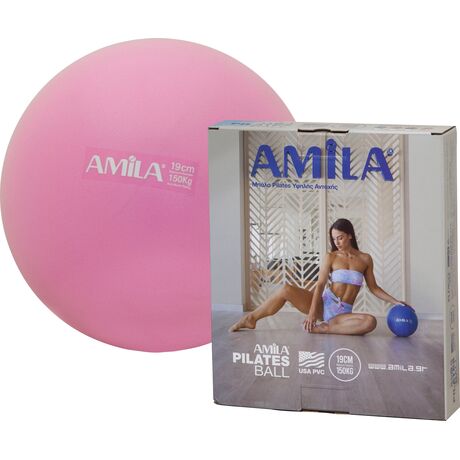 Μπάλα Γυμναστικής AMILA Pilates Ball 19cm Ροζ 95803