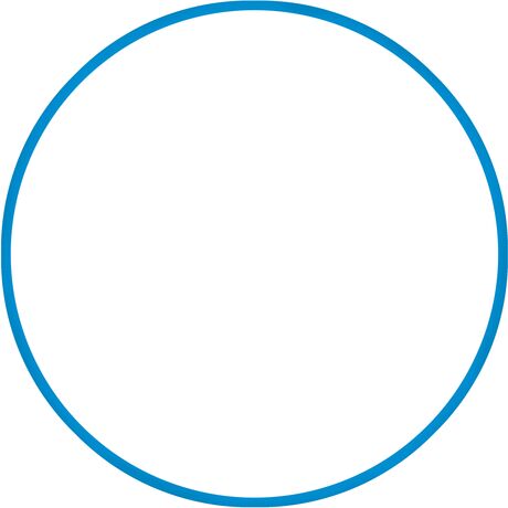 Χούλα-Χουπ 70cm - Φ19mm - 230gr, Μπλε 48159
