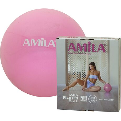 Μπάλα Γυμναστικής AMILA Pilates Ball 25cm Ροζ 95817