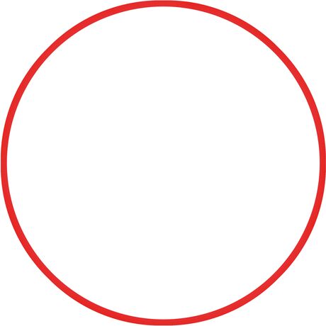 Χούλα-Χουπ 70cm - Φ19mm - 175gr, Κόκκινο 48057
