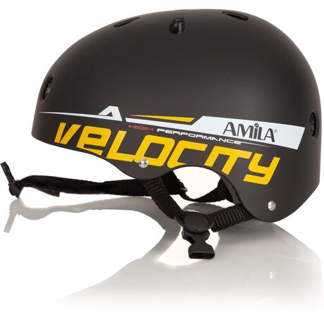 Κράνος Προστατευτικό Για Skateboard Και Rollers Μαύρο AMILA PW-902-307