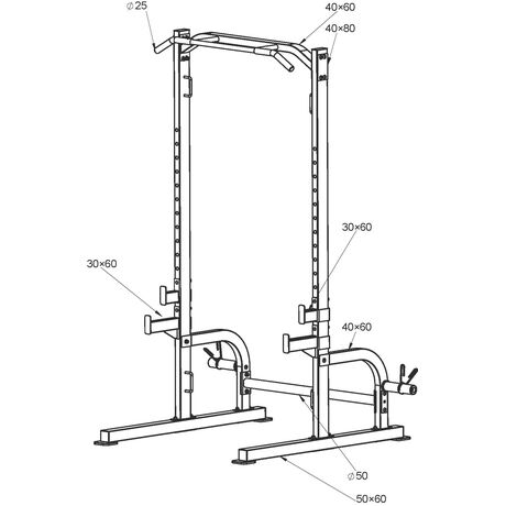 Μηχάνημα Half Rack AMILA HR350 91206