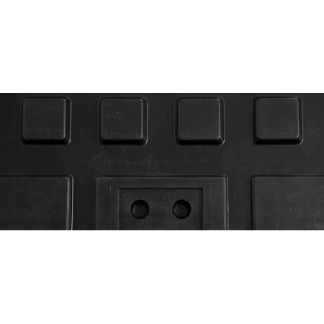 Λαστιχένιο Πάτωμα Original Πλακάκι 100x100cm 15mm Μαύρο 94470