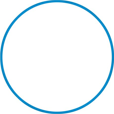 Χούλα-Χουπ 76cm - Φ18mm - 185gr, Μπλε 48160