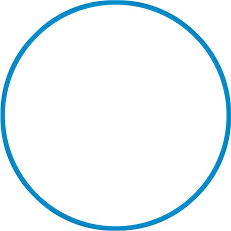 Χούλα Χουπ HQ 80cm - Φ19mm - 330gr, Μπλε 98818