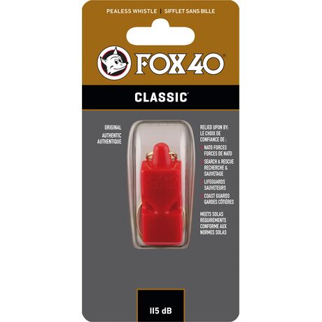 Σφυρίχτρα FOX40 Classic Safety Κόκκινη με Κορδόνι 99020100