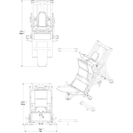 Πρέσα Bodycraft Hip Sled F660 44715