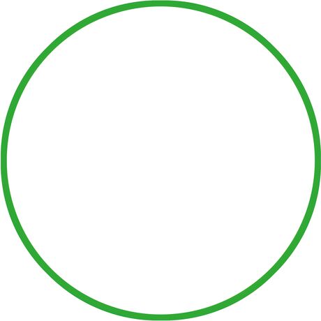 Χούλα-Χουπ 60cm - Φ18mm - 120gr, Πράσινο 48013