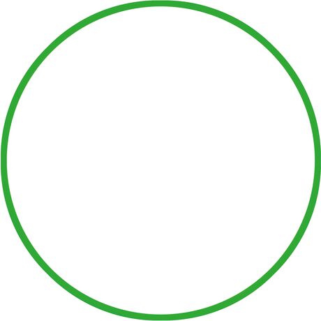 Χούλα-Χουπ HQ 60cm - Φ19mm - 230gr, Πράσινο 98800
