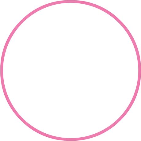 Χούλα-Χουπ HQ 60cm - Φ19mm - 230gr, Ροζ 98802