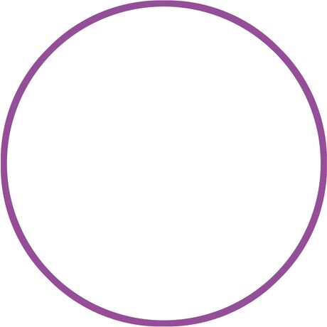 Χούλα-Χουπ HQ 70cm - Φ19mm - 280gr, Μωβ 98813