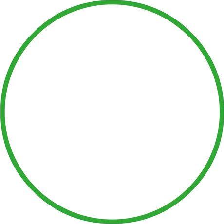 Χούλα-Χουπ HQ 70cm - Φ19mm - 280gr, Πράσινο 98812