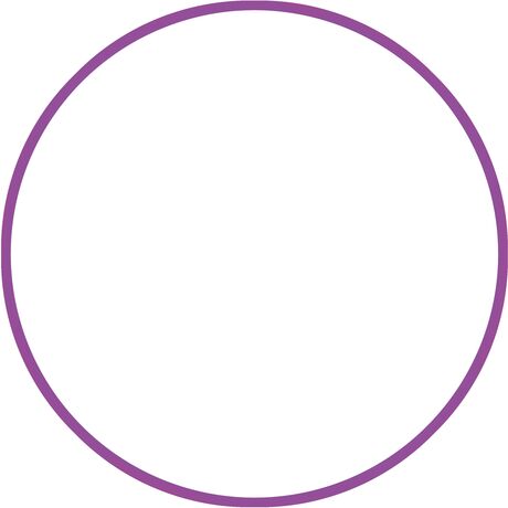 Χούλα Χουπ HQ 80cm - Φ19mm - 330gr, Μωβ 98819