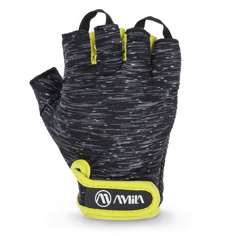 Γάντια Άρσης Βαρών PE Lycra L – Μαύρο / Κίτρινο 95613