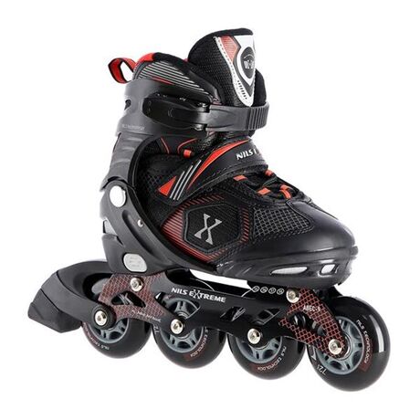 Πατίνια Roller Αυξομειούμενα Μαύρο/Κόκκινο IN-LINE SKATES NILS EXTREME NA9080 Πατίνια Roller Αυξομειούμενα Μαύρο/Κόκκινο IN-LINE SKATES NILS EXTREME NA9080