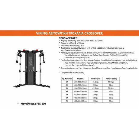 Τροχαλια Functional Crossover VIKING FTS-100