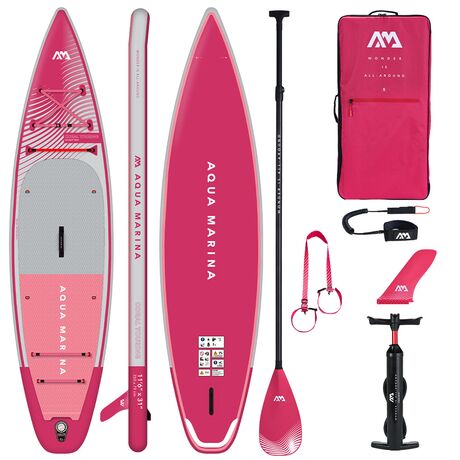 Σανίδα SUP Φουσκωτή Coral Touring 350cm Rasbery AQUA MARINA 28350