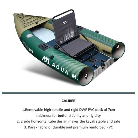 Καγιάκ Φουσκωτό 2 Ατόμων Caliber 395cm AQUA MARINA 28357